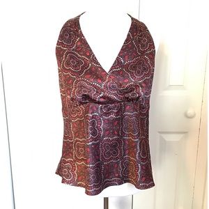 Worthington Silky Halter Like  Sleeveless Top Sz 14